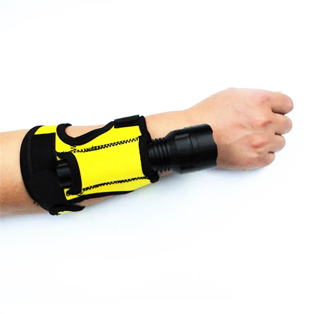 Scuba Dive Torch Light Holder Outdoor Arm Hand Strap Mount Wrist Glove Hand Free