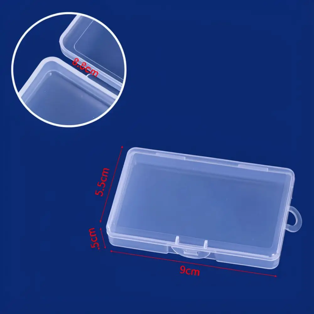 Multifunctional Plastic Storage Box Compact Organizer Case For Stationery Cards Fishing Tackle Craft Tools