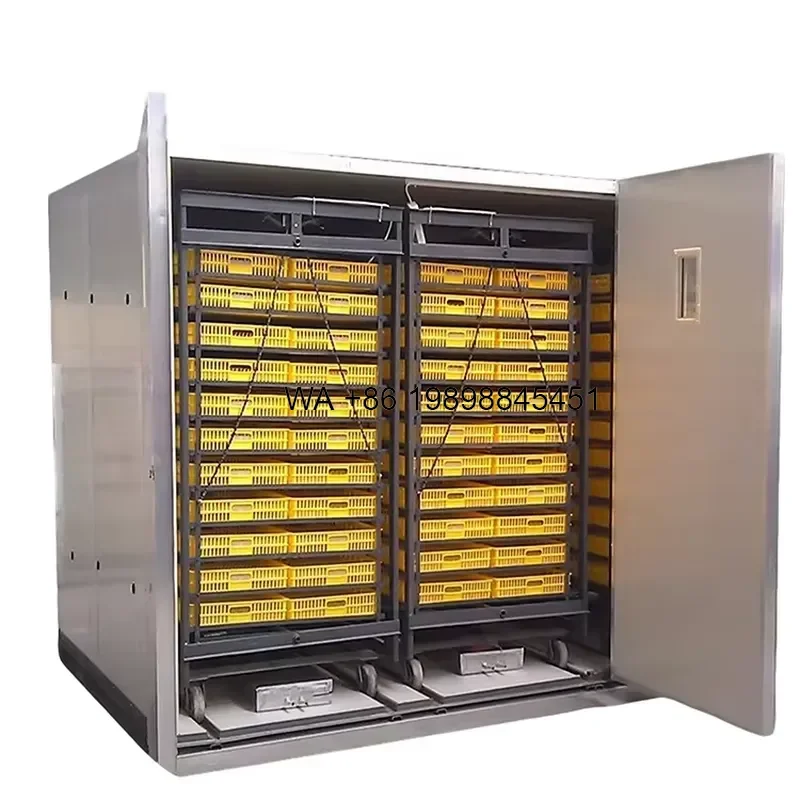 Wmwmnu Commercial Combined Egg Incubator and Hatcher Automatic Temperature Humidity Control Industrial Hatchery Equipment