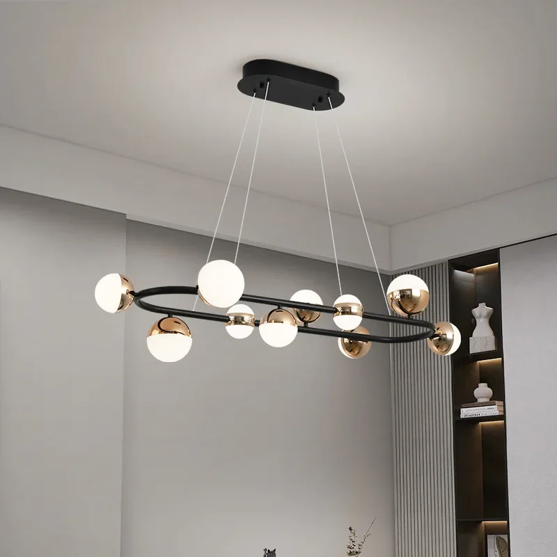

Nordic Molecule Sphere Chandelier Modern Luxury Ceiling Light for Living Room Dining Room