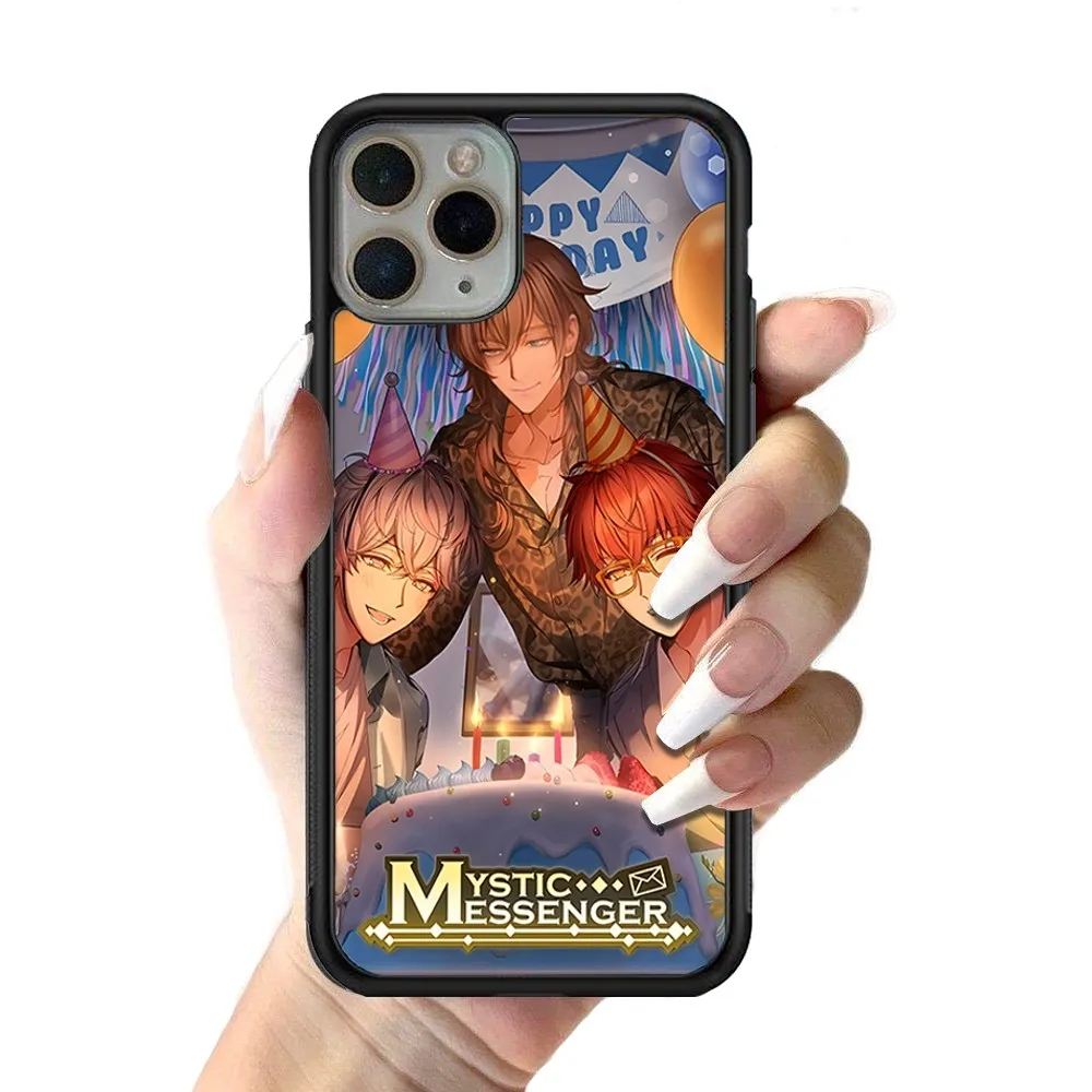 Mystic Messenger Phone Case Silicone PC+TPU Case For iPhone 14 11 12 13 Pro Max 8 7 6 Plus X XR Hard Fundas