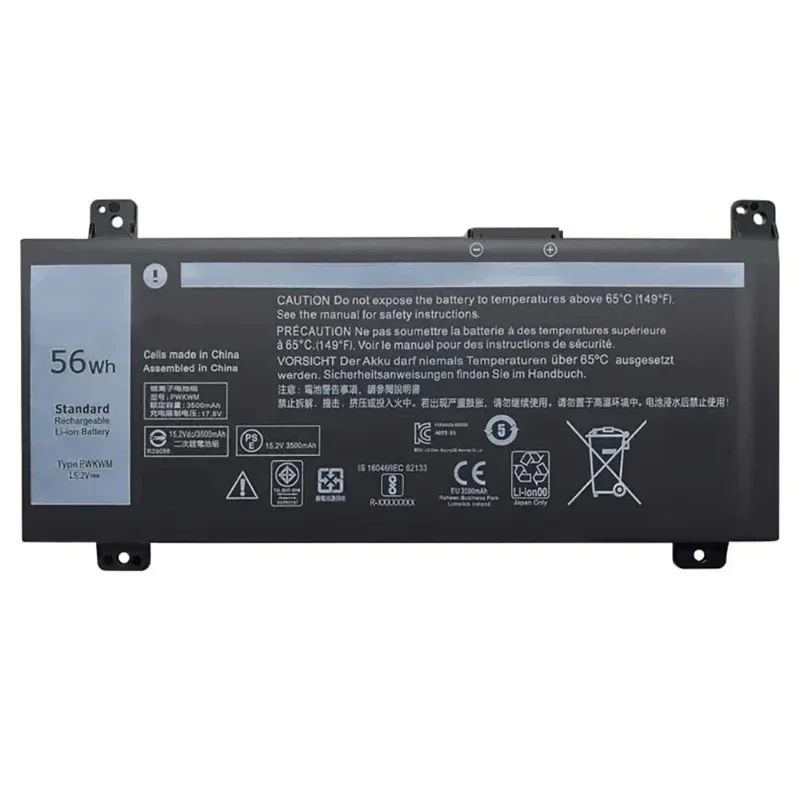 15.2V 3500mAh 56Wh لديل انسبايرون 14-7466 14-7467 7000 0M6WKR P78G 63K70 9KY50 P78G001 9KY50 جديد PWKWM بطارية الكمبيوتر المحمول