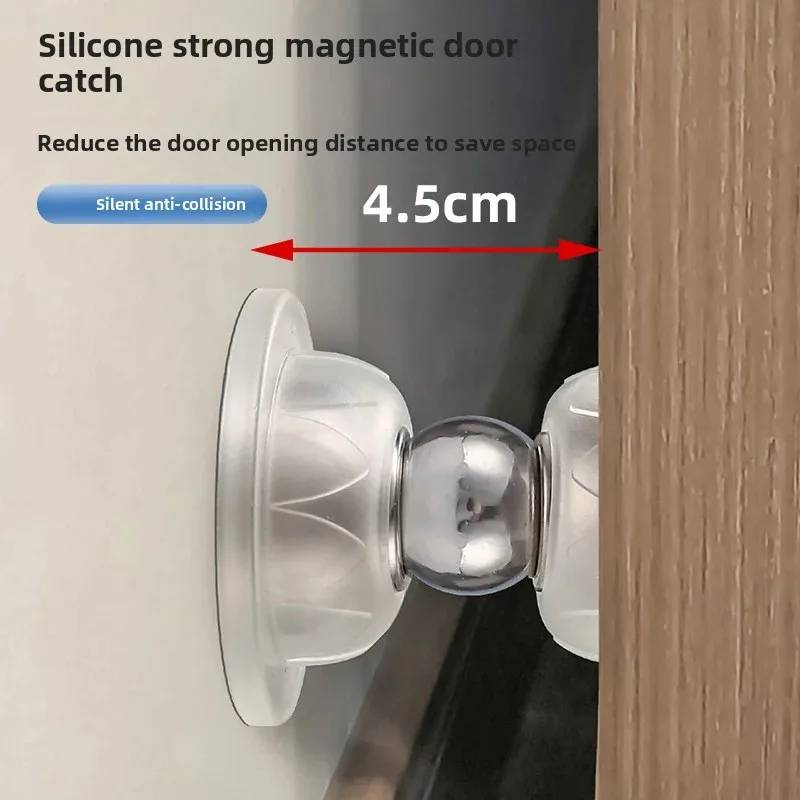 Fermaporta in silicone anti-collisione, magnetico e silenzioso, per hotel e uso domestico, sensibile al tocco