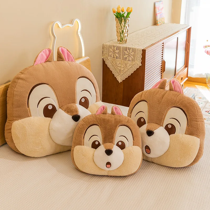 35/45/60cm Disney Cartoon Anime Chip Plush Toy Car Waist Cushion Pillow Kawaii Stuffed Dolls Toys For Children Birthday Gift