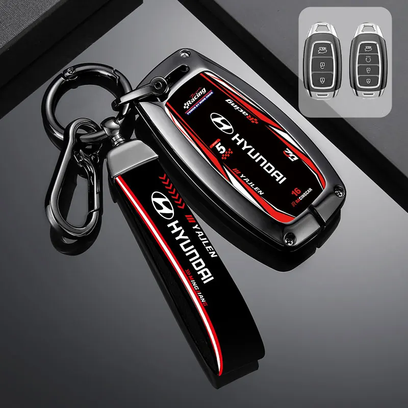 New High-quality Car Key Case Protect Cover Shell Accessories For Hyundai N Performance Palisade Grandeur Azera Elantra GT Kona