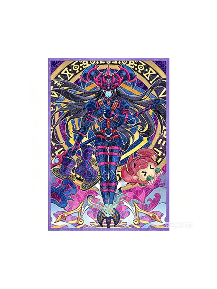 50 Stück/Set Yu-Gi-Oh! Magier des Schwarzen Chaos Glaslackierte Laser-Flash-Kartenhülle Griffoh TCG Spielkarten-Schutzhülle Spielzeug