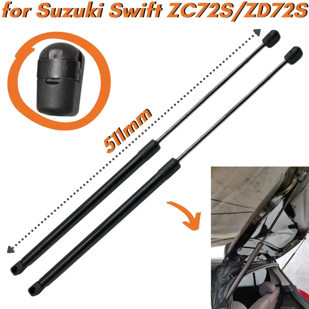 Qty(2) Trunk Struts for Suzuki Swift ZC72S/ZD72S Hatchback 2010-2018 Rear Tailgate Boot Lift Support Shock Absorbers Gas Springs