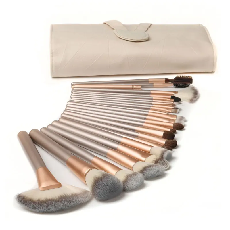 

24 шт. набор кистей для макияжа для женщин косметический инструмент профессиональные тени для век тональный крем румяна красота дешевый полный комплект