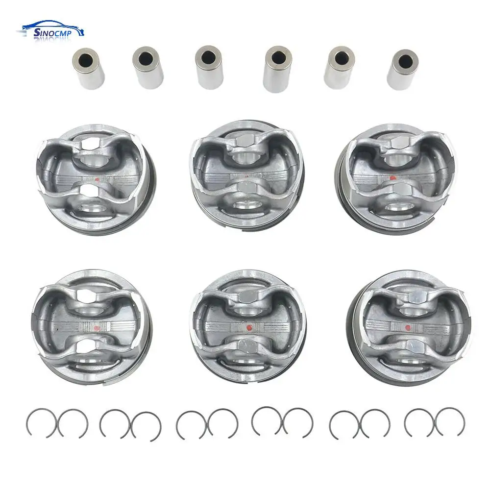 

A2720304017 A2720301018 Pistons & Rings Set Fits For 2005-2013 Mercedes-Benz C230 C250 E230 C280 C300 E280 E300 CLK280 GLK300