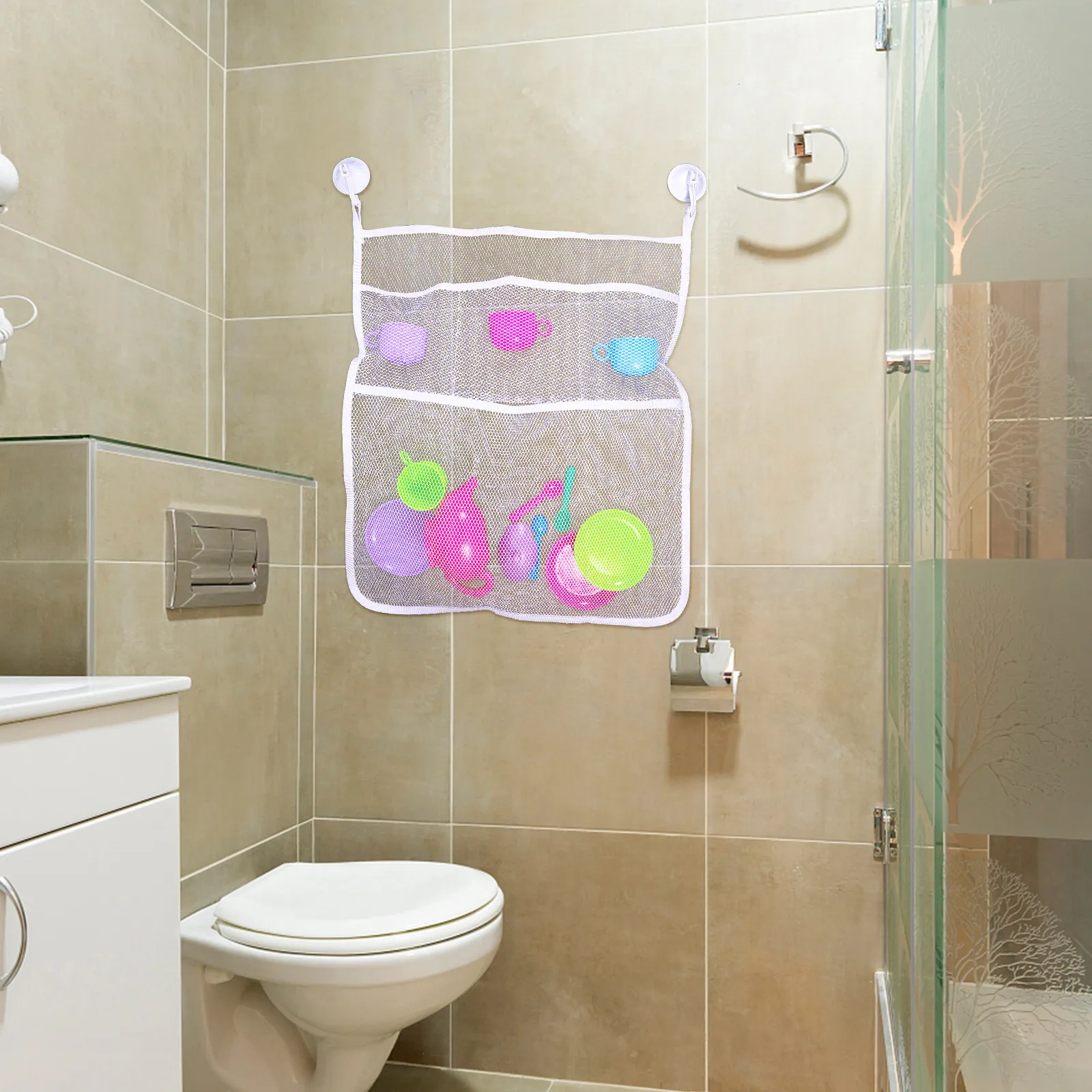 Bath Toy Storage Toddler for Toddlers Toys Babies Bathtub Hanging Bag Toy-storage-organizer Mesh Bathroom
