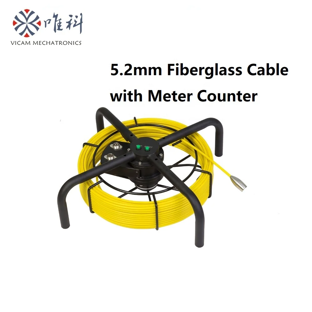 30M 60M Length Hot Sale Sewer Borehole Video Inspection Camera Drain Endoscope Self-level Camera With 512HZ Transmitter Locator