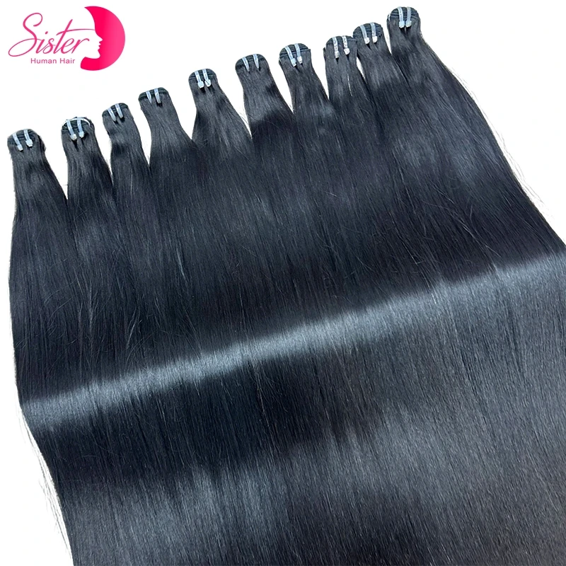 24 26Inch 16A Double Drawn Vietnamese Human Hair Bundles 100% Unprocessed Bone Straight Virgin Hair Extensions for Women