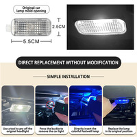 For Audi A1 8X A3 8V 8Y A4 B8 B9 A5 8T A6 C6 C7 C8 A7 A8 D3 D4 D5 Q2 Q3 8U F3 Q5 8R FY Q7 4L 4M RGB Footwell Lights HD Seat Lamp