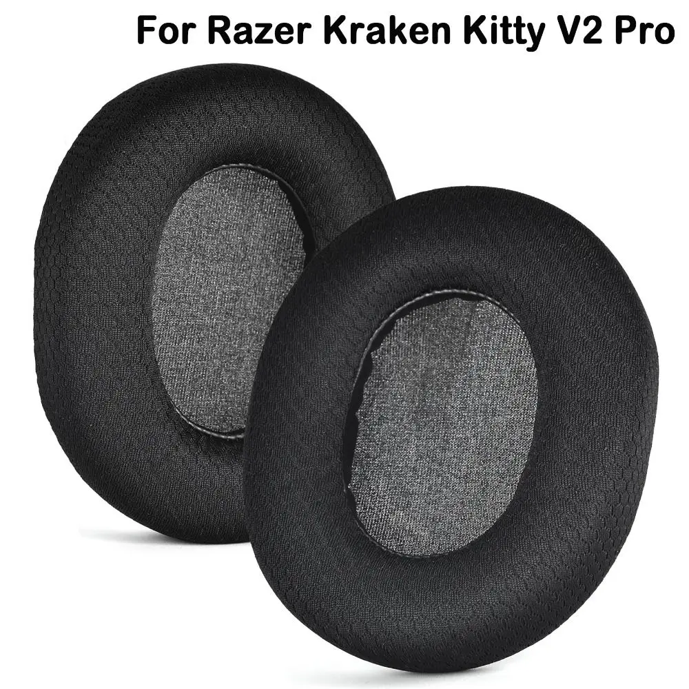 2Pcs Foam Sponge Ear Pads Earpads Headset Replacement Ear Cushion Accessories Earmuff for Razer Kraken Kitty V2 Pro