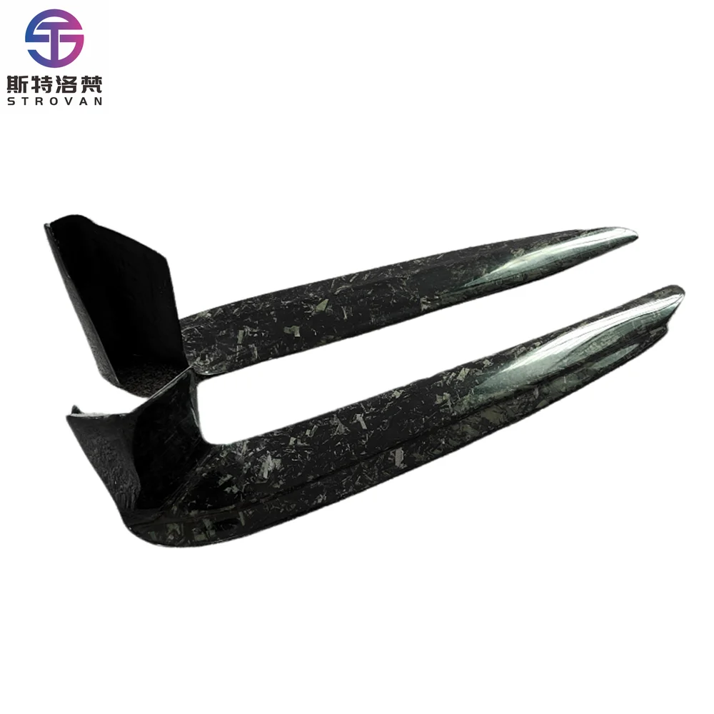 

STLF Used for Porsches 911 992 Body Kit TH Style Front Wind Blade Trim Forged Pattern Front Bumper Modification Automotive Parts