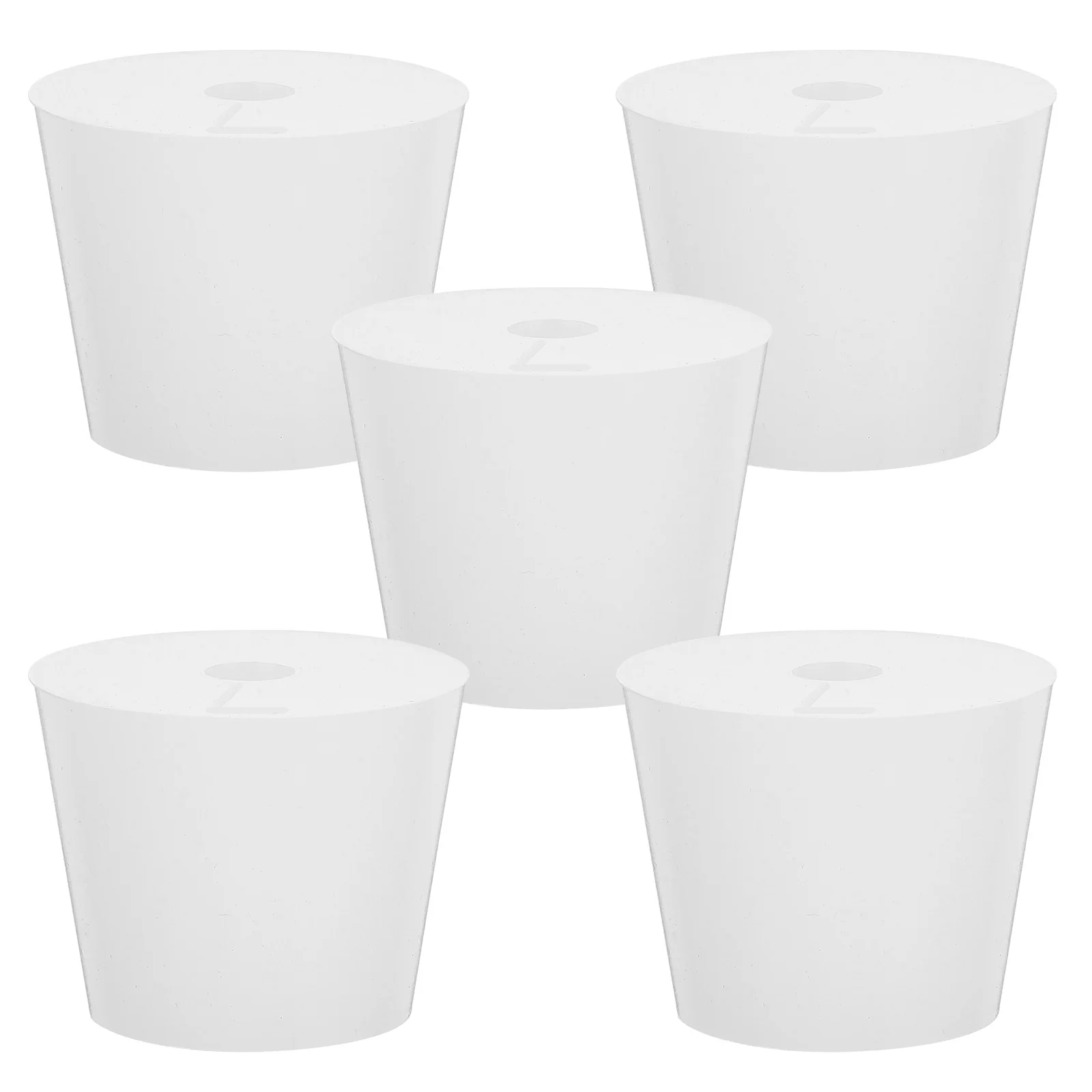 

5pcs Silicone Grade Lab Lab Stoppers Kitchen Test Test Tube Silicone Stopper Tube Plugs Hole Sealer Tub