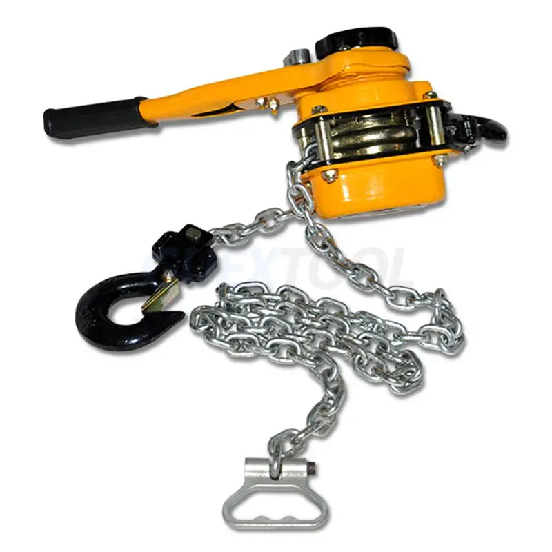 0.75t/1t/1.5t/2t Manual Manganese Steel Hook Wire Manual Traction Hoisting Tool Lever Small Hand Chain Manual traction hoist 3M