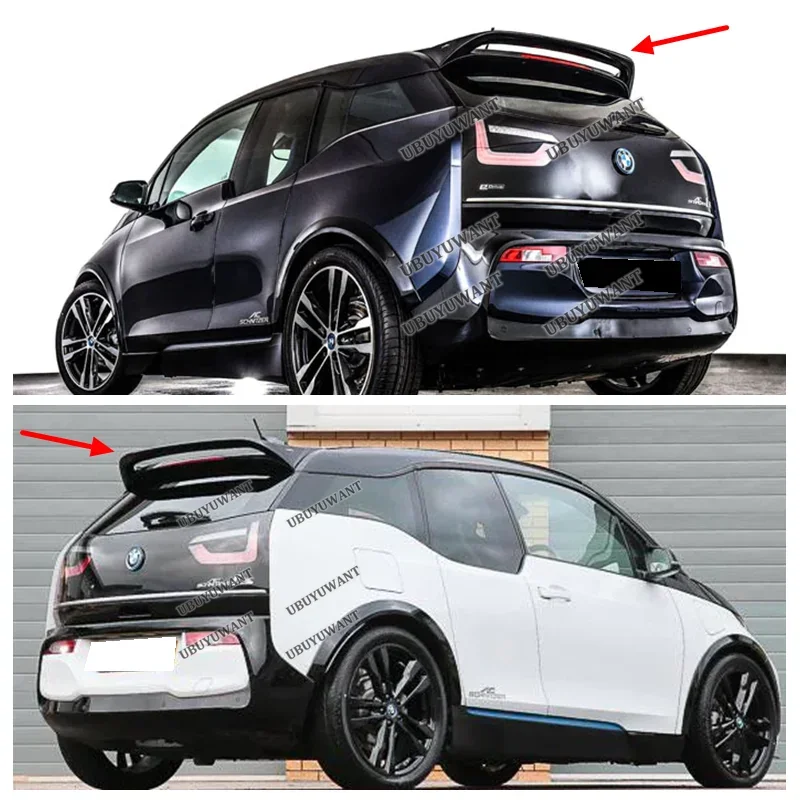 Fit For BMW I3 i3S Hatchback 2014-2020 High-Kick Rear Deck Spoiler Lid Tail Fin FRP
