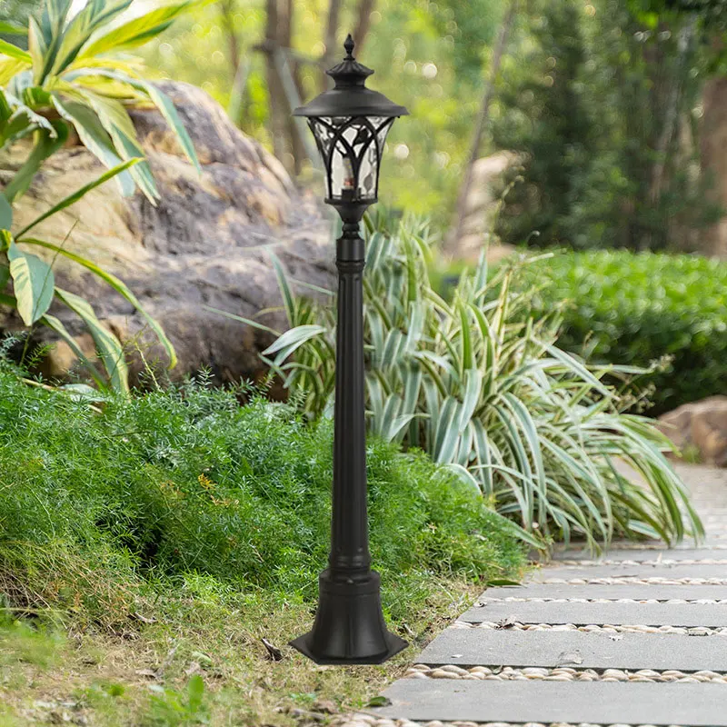 LED Outdoor Waterproof Street Light Minimalist Design for Park Grassland Villa Garden Courtyard Approx. 110cm