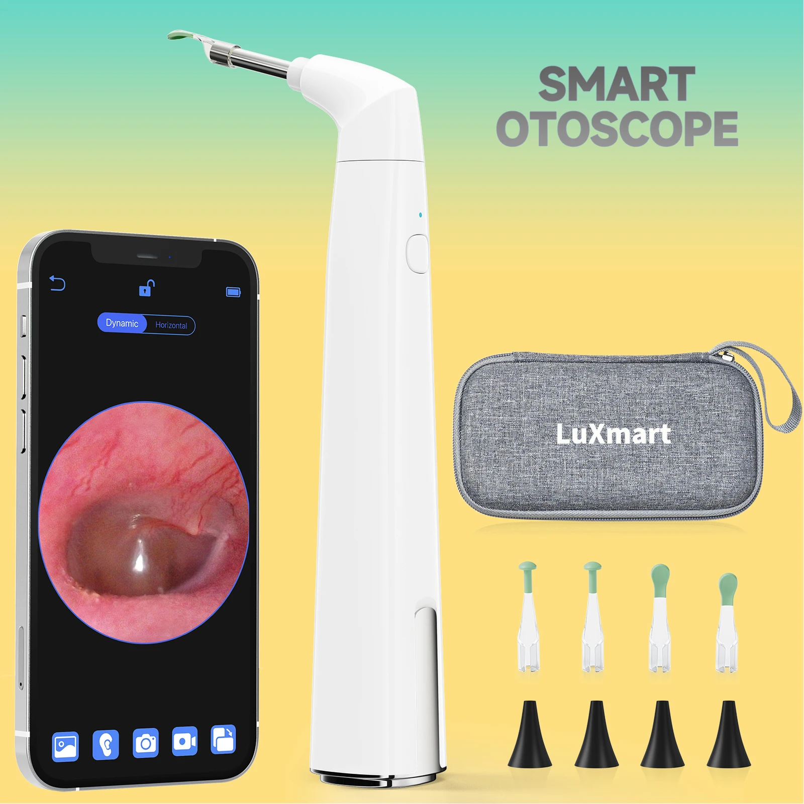 3.9mm WiFi Visual Ear Scoop Endoscope 1080P Wireless Otoscope Ear Wax Removal Tool With 6 Brightness LED Lights For IOS Android