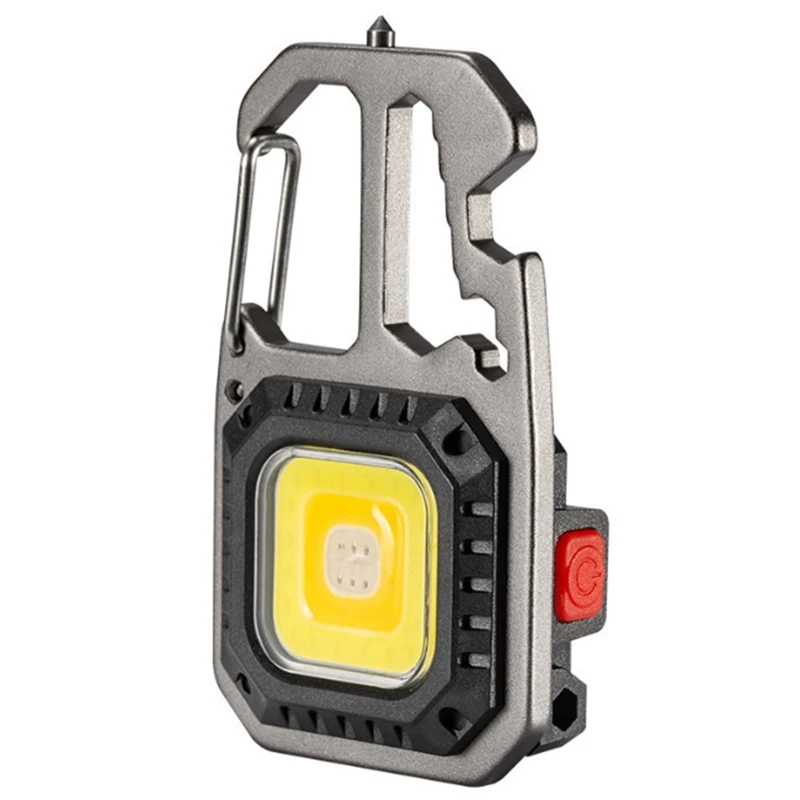LED Inspection Lights Rechargeable Work Lamp 7 Modes With Bottle Opener Keychain Torch, 800 Lumens