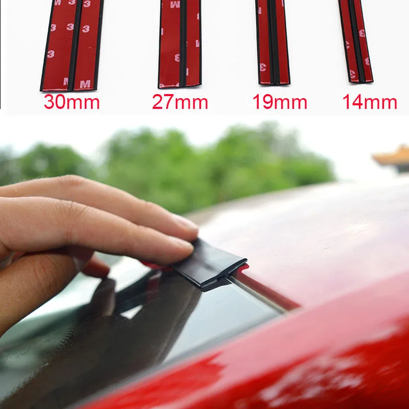 

14/19/27/30mm Car Rubber Seals Edge T-Type Sealing Strips Auto Roof Windshield Car Sealant Protector Seal Strip Window Stickers