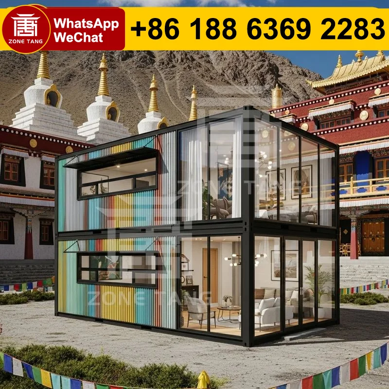 

Luxury Prefab House Customize Design Prefabricated Houses Low-Cost Hot Sale Holiday Homes Flat Pack Home Eco-Friendliness Mobile