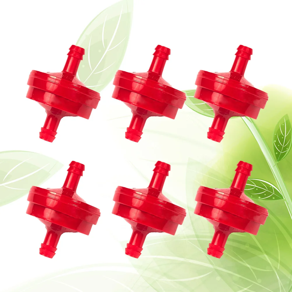 

6 pcs Plastic 1/4 Inch Id 150 Micron Washable For Lawn Mower Motorcycle Atv Dirt Bike Scooter Pit Bike Filter Cleaner