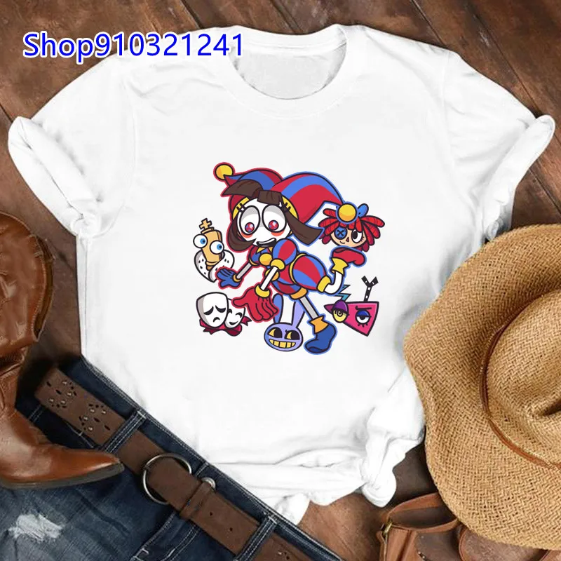 The Amazing Digital Circus Jax T Shirt women Harajuku Aesthetic Kawaii Tshirt Unisex Streetwear Funny Cartoon Tops Tee Shirt