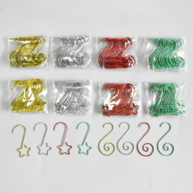 

[80Pcs Christmas Ornament Hooks] Tree Decoration Hangers for Xmas Balls, for Christmas Decorations Gift Tag Hanging