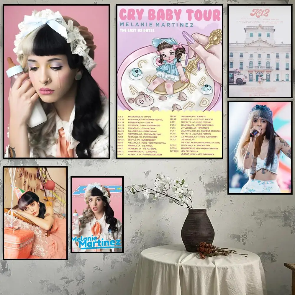 

Singer M-Melanie Martinez Painting Calligraphy HD Waterproof Canvas Poster Nordic Aesthetic Wall Decor for Home Bar