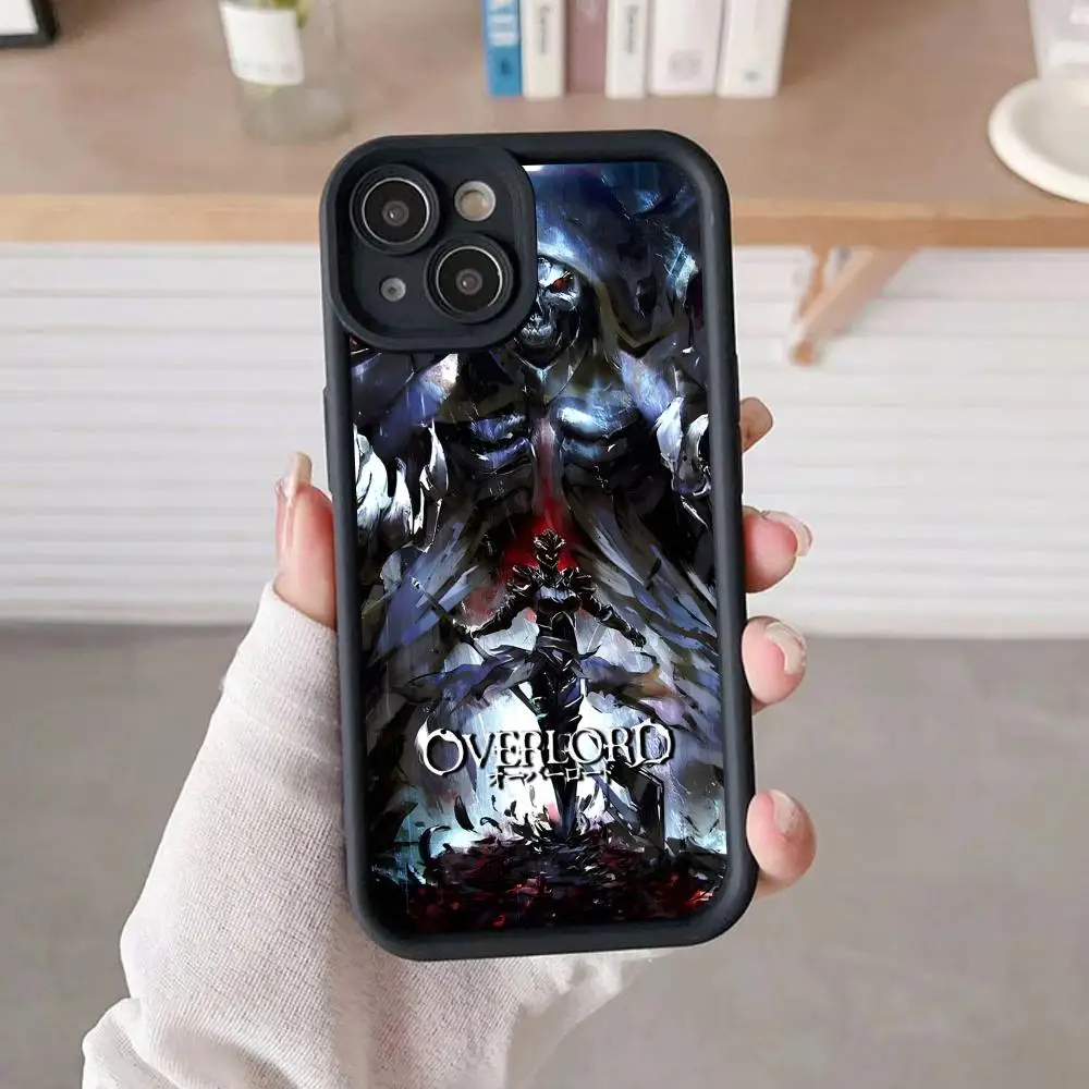 

Чехол для телефона Overlord Ainz ooal Gown для iPhone 17, 16, 15, 14, 13, 12, 11 Air Pro Max Plus, утолщенный цветной чехол из ТПУ, роскошные мобильные телефоны