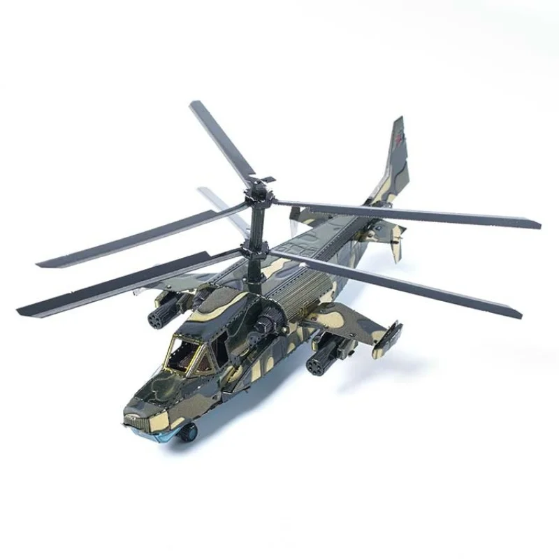 black-shark-jigsaw-puzzle-para-adulto-3d-metal-puzzle-mini-aviao-diy-assembly-model-kits-aircraft-toy-50-helicoptero