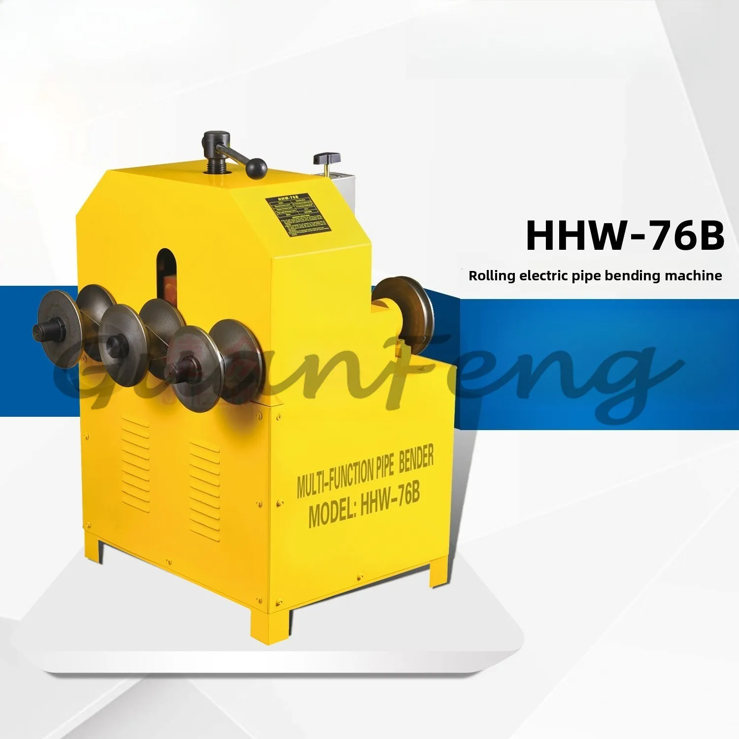 Rolling 360 Degrees Hydraulic Pipe Bender Electric Bending Machine 76B All-Inclusive.Bendable Round Tube and Square Tube Bending