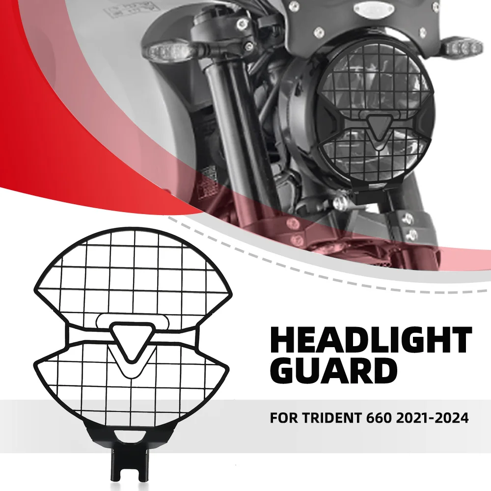 

2026 NEW Motorcycle Accessories For Trident 660 2021 2022 2023 2024 2025 Years Trident660 Headlight Guard Protector Grill