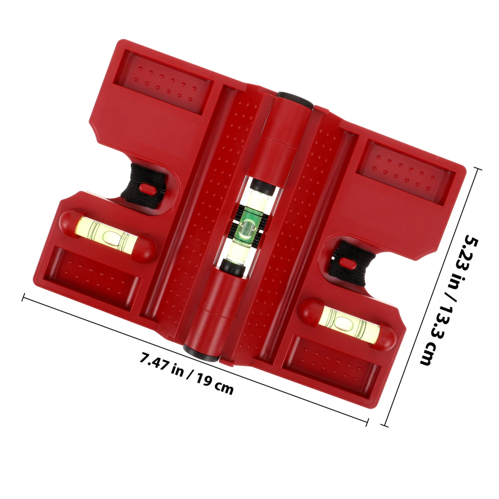 2Pcs Foldable Angle Gauge Small Angle Meter Professional Level Tool for Pillars Flagpoles Railings Bubble Level Indicator