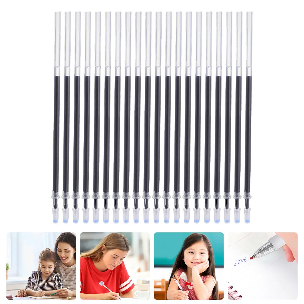 100 Pcs Refill Replacements Pens Ball Point Universal Office Refills Plastic Gel Ink
