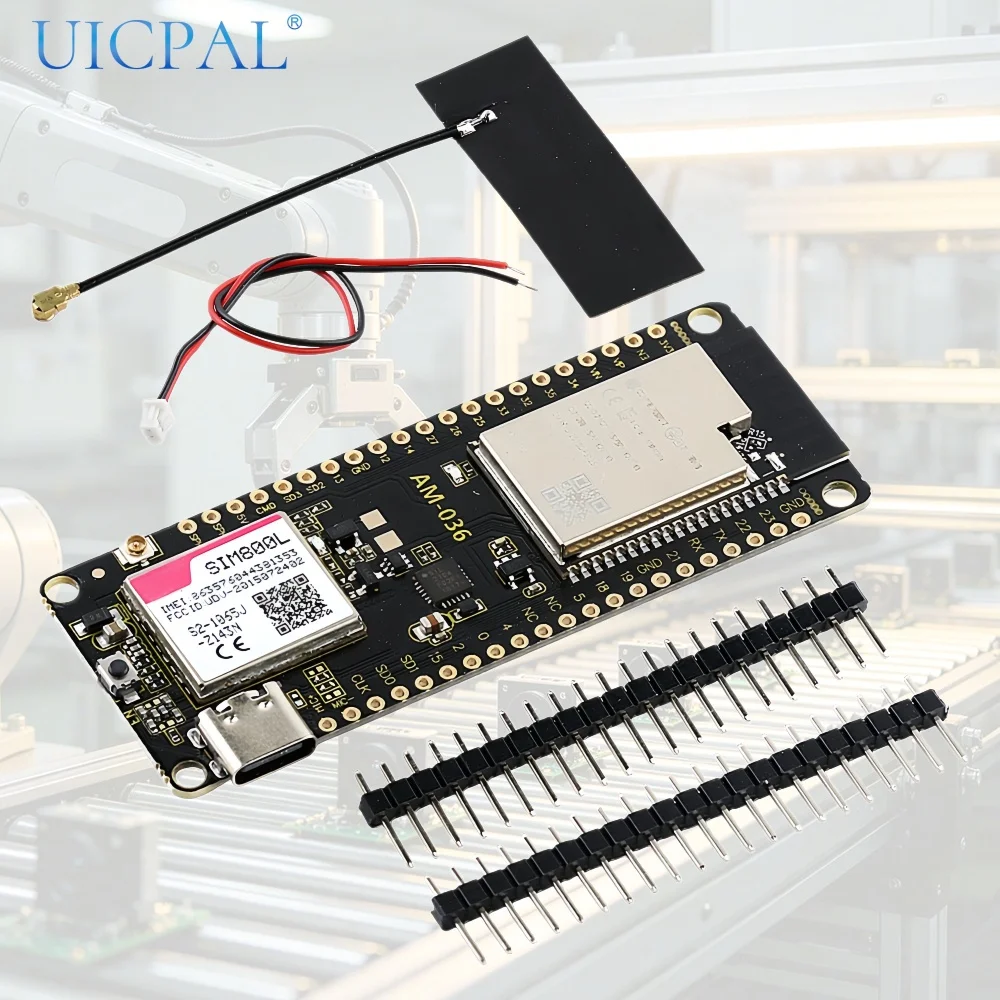 WIFI Wireless Bluetooth Module V1.4 DC3.6-5V Microphone Input Audio Input with ESP32-WROVER-B SIM800L USB Type‑C Interface