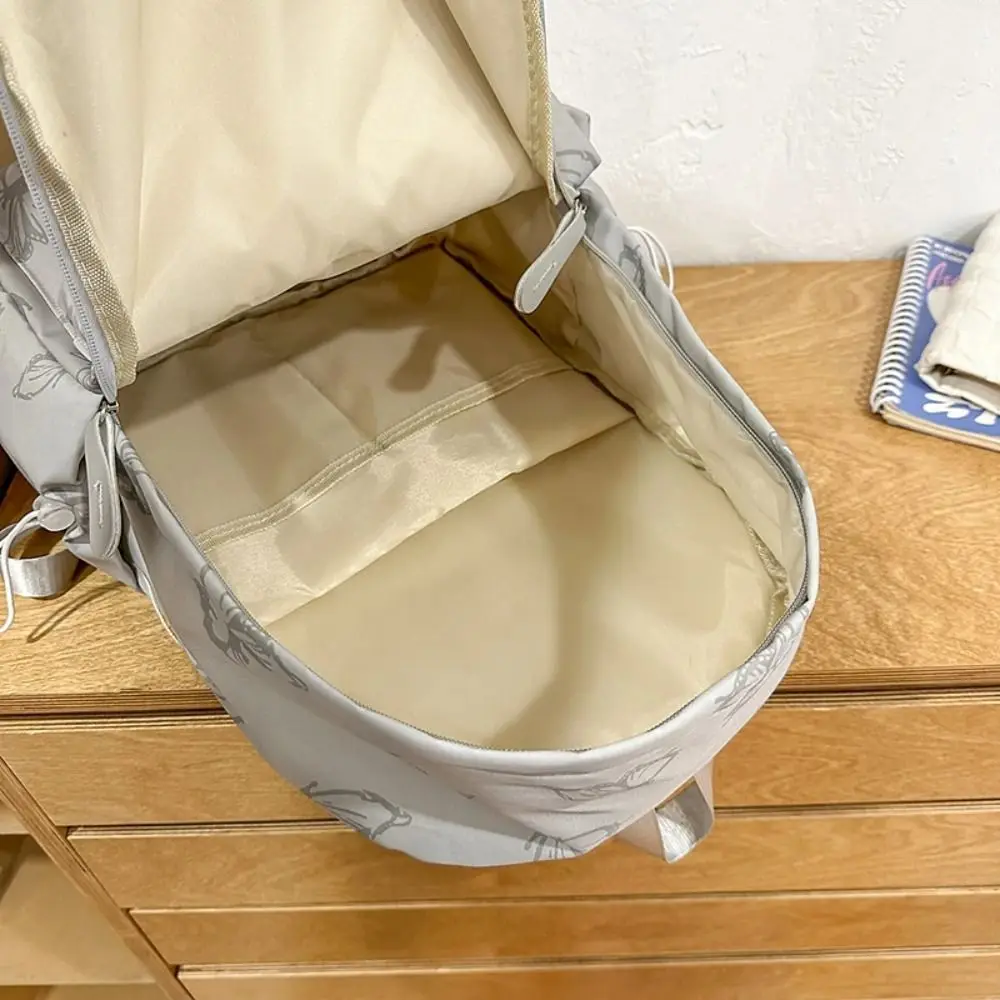 Creative Small Pack Butterfly Backpack Solid Color Korean Style Zipper Shoulder Bag Handbag Sport Casual Backpack Students