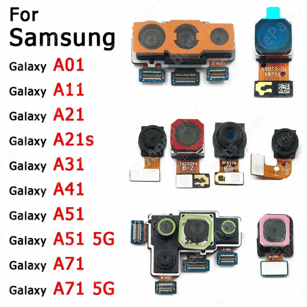 Back Camera For Samsung Galaxy A01 A11 A21 A21s A31 A41 A51 A71 5G Rear Camera Module Backside View Repair Spare Parts