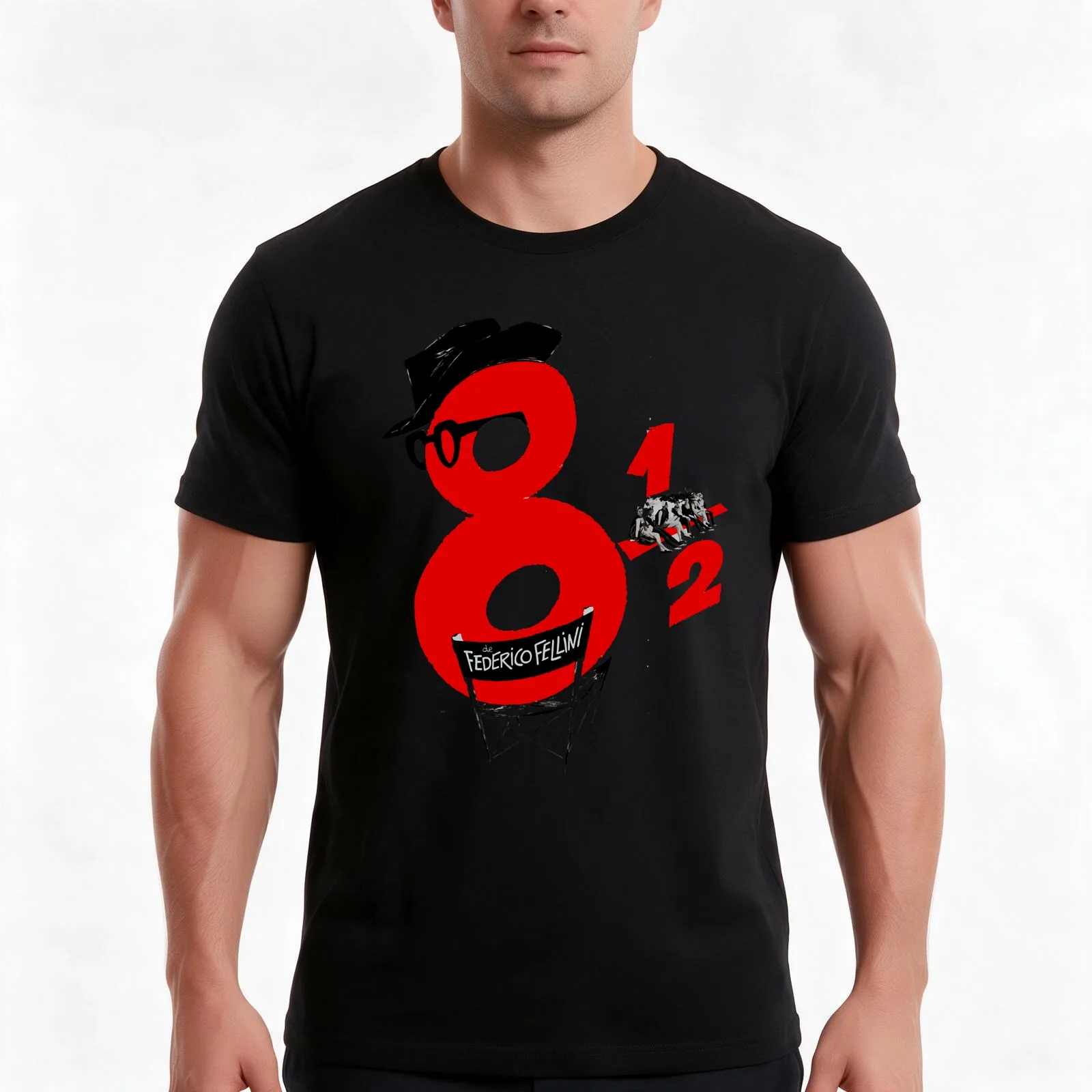 Mens Womens Film Federico Fellini Gifts Movie Fan T-Shirt Summer Casual Cotton Tee Oversized Streetwear Tops Unisex Men Women