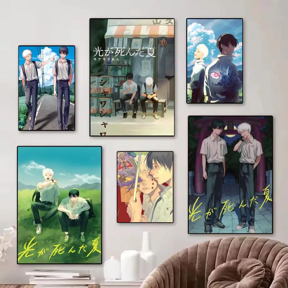 Anime The S-Summer Hikaru Died Poster Waterproof Canvas Art Wrinkle Free Wall Hanging For Home Living Room Bedroom Decor