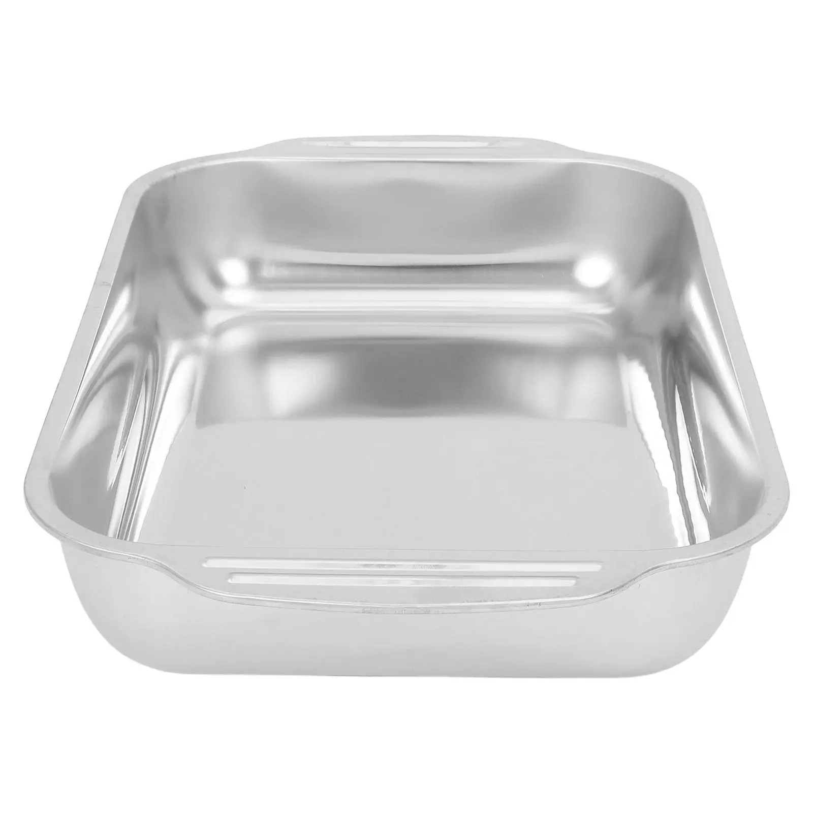 

Stainless Steel Roasting Pan Deep Rectangular Baking Tray For Fish Chicken Turkey Vegetables Oven Grill Broiling Dish