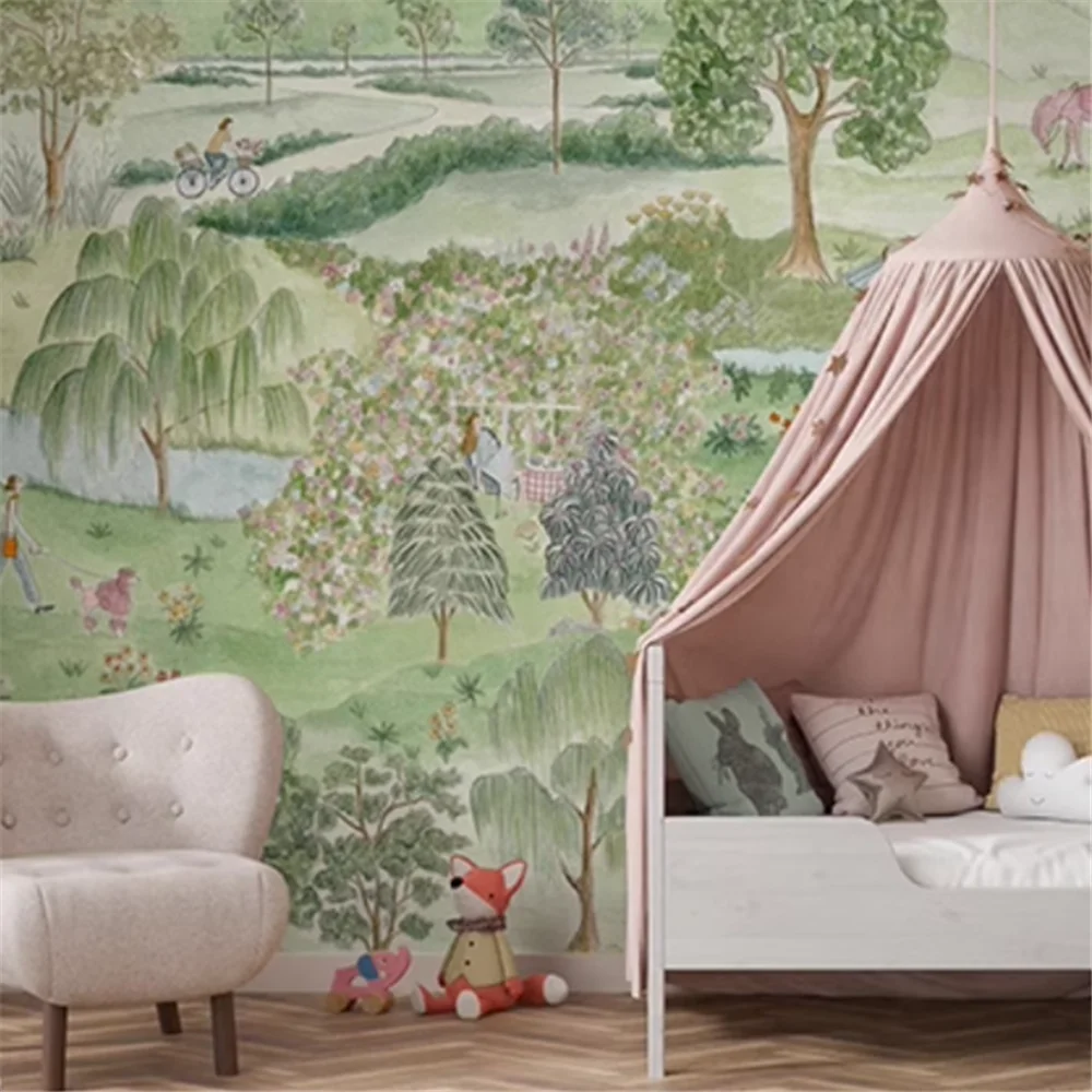 custom mural Scenic Park wallpaper for living Room Decoration 3d stereoscopic wallpaper TV backdrop bedroom mural wall covering