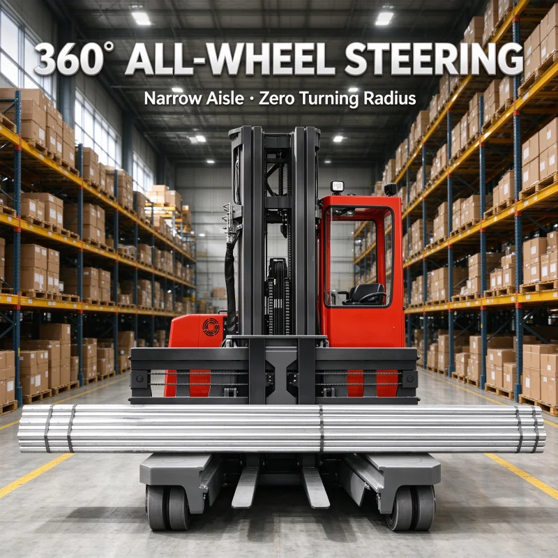 Multi Directional Fork Lift Ideal For Narrow Aisle Warehouse Flexible Long Material Handling Direct Factory Price Supply