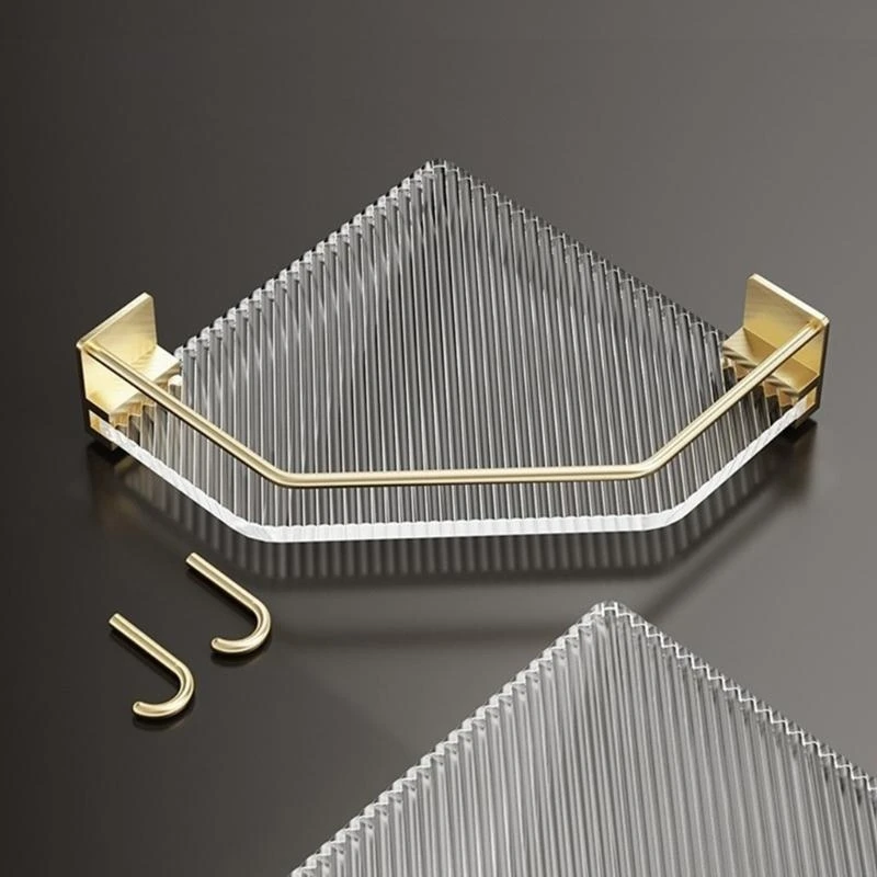 652F No Drilling Triangles Shower Basket Bathroom Shelf Organisers used for Bathroom