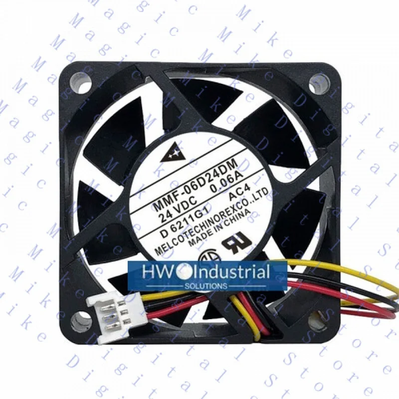 

H 1 шт. для MMF-06D24DM 6025 24 В 0,06 А 6 см 3-проводной инверторный охлаждающий вентилятор Mitsubishi