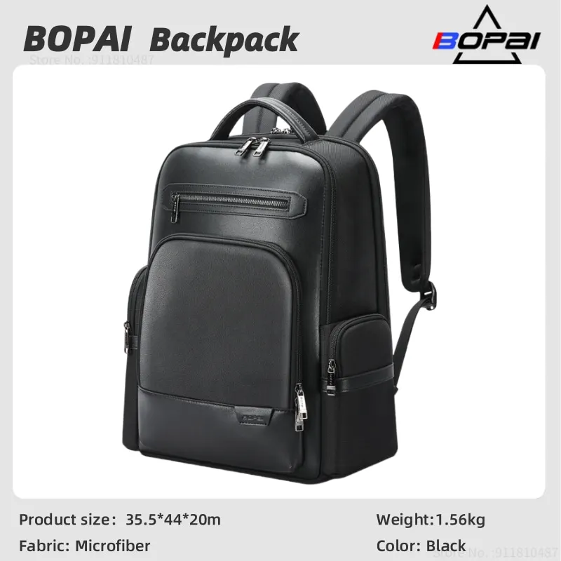 BOAPI Business backpack; Backpack; Men's backpack; Large capacity backpack; Travel backpack; 15.6 