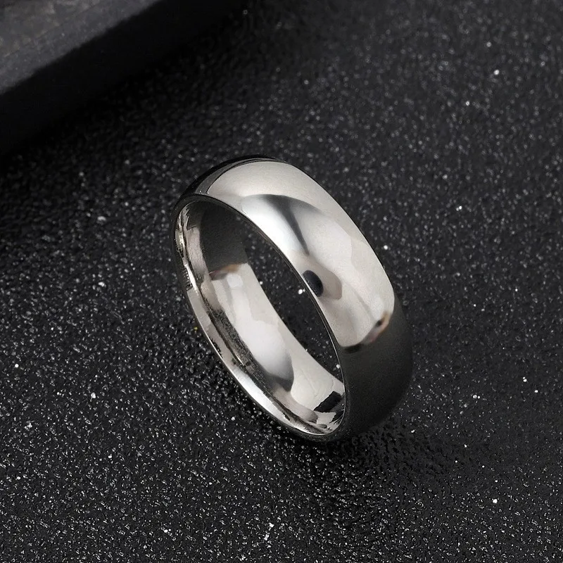 2 mm dünne Edelstahlringe, Roségold, modische, einfache Titanstahlringe für Frauen und Mädchen, Geschenke