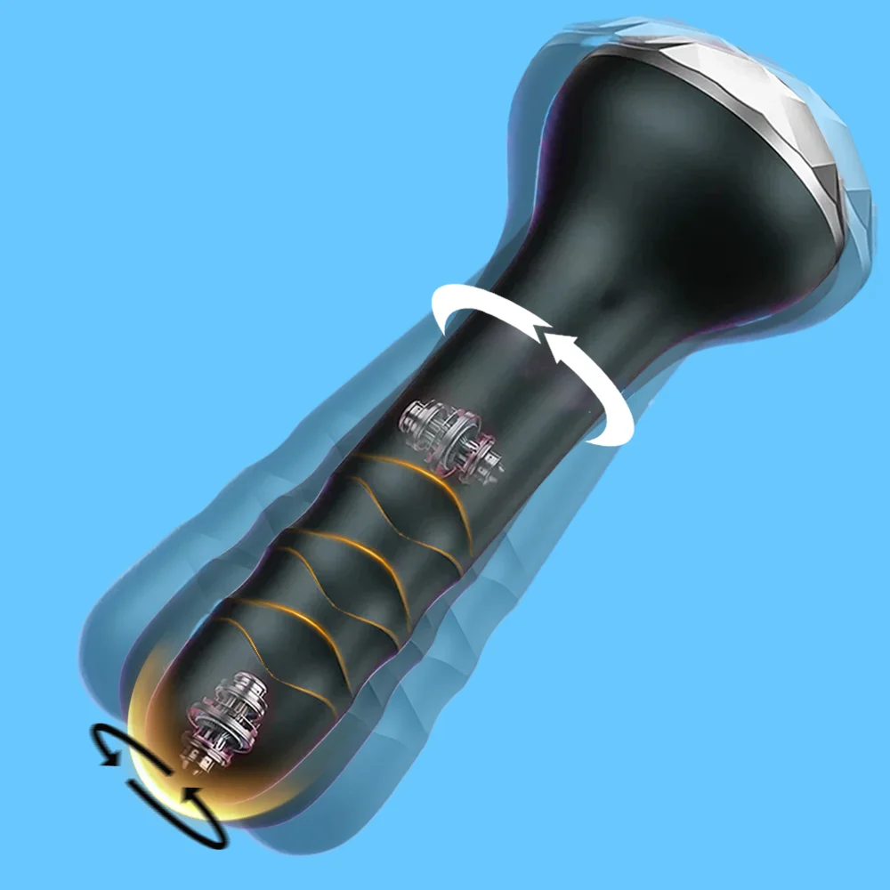 Anal Vibrator Male Prostate Massager Vibrating Rotating Vibrating Butt Plug Anal Dildo Butt Plug Adult Sex Toys G-Spot Vibrators